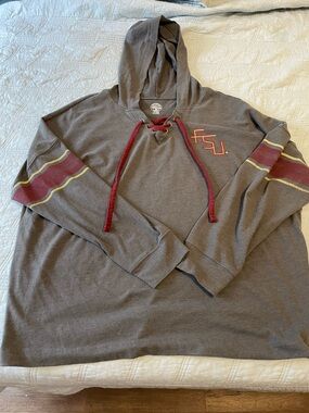 Florida State Seminoles FSU Lace-Up Pullover Shirt